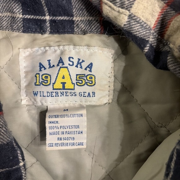 alaska 1959 wilderness gear flannel Quilted Lining Men's Size M - Picture 3 of 13